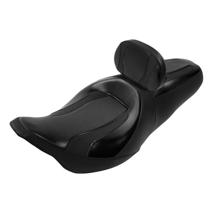 Black Rider Passenger Seat Backrest for Harley Electra Road King Glide (14-23)