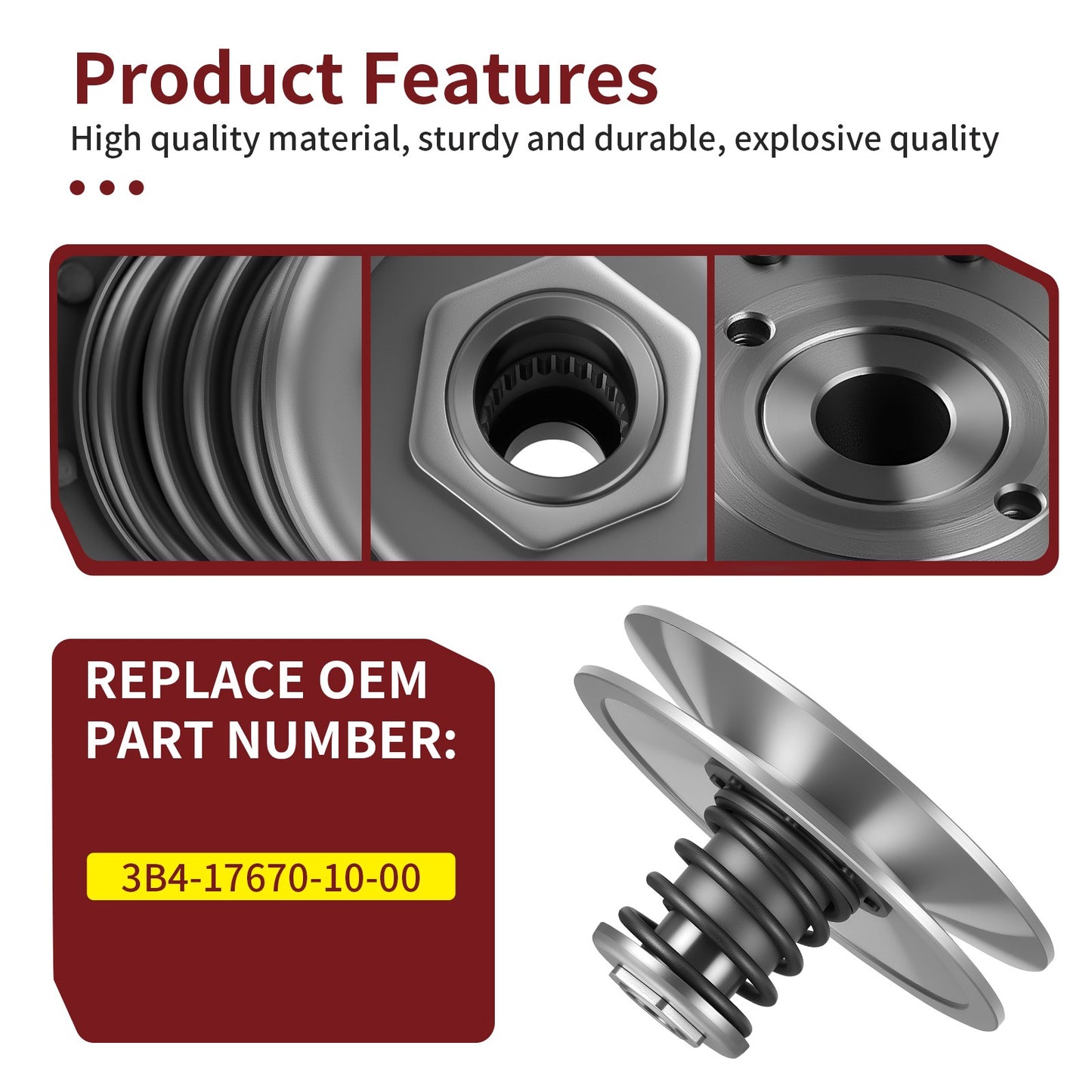 Secondary Driven Clutch for Yamaha Rhino 700 (2008–2013)