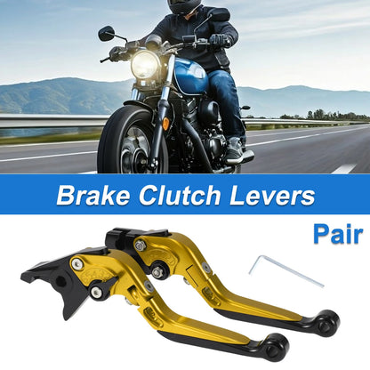 Adjustable Brake Clutch Lever for Yamaha YZF R1 (2002–2023) Gold Black