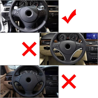 Carbon Fiber Steering Wheel Cover for BMW 3 Series E90 E91 E92 E93 (2005-2012)