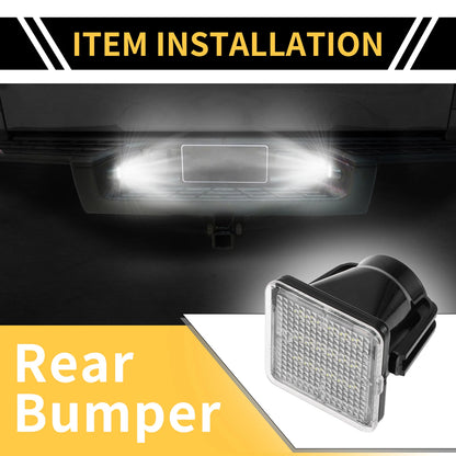 2X License Plate Light Tag Lamp for Toyota Tundra (2014–2019) Clear Lens