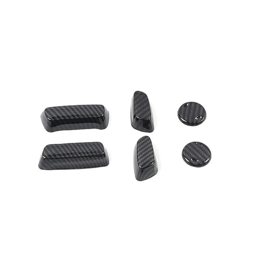 ABS Carbon Fiber Power Seat Control Cover 6pc for Toyota Tundra (2014–2021)