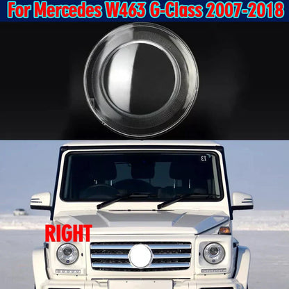 Headlight Lens Cover Housing+Seal Glue Right for Mercedes G-Class (2007–2018)