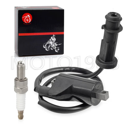 Ignition Coil Pack & Spark Plug + Cap for Arctic Cat 550 700 1000 (2009–2016)