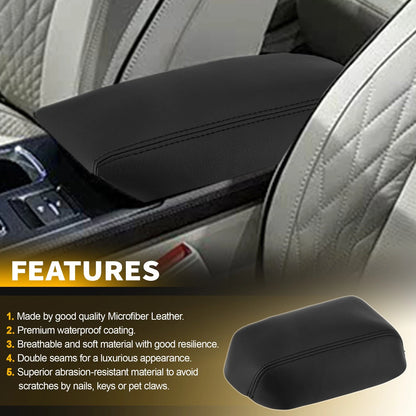 Leather Center Console Lid Armrest Cover for Ford Fusion (2017–2020)