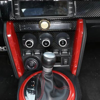 6X Red Interior Trim Center Control Side Cover for Toyota GT86/BRZ (2012–2020)