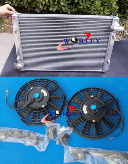Aluminum Radiator with Fan for Mini Cooper R50 R52 R53 (2002–2007)