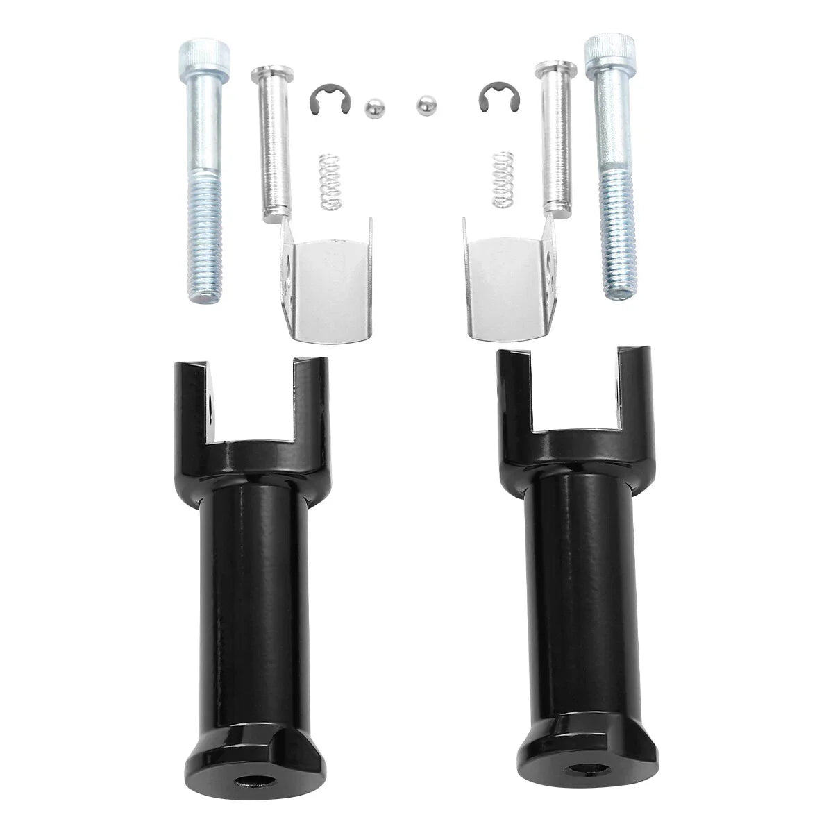 Driver & Passenger Footpegs Bracket for Harley Softail (2018-2025) Black