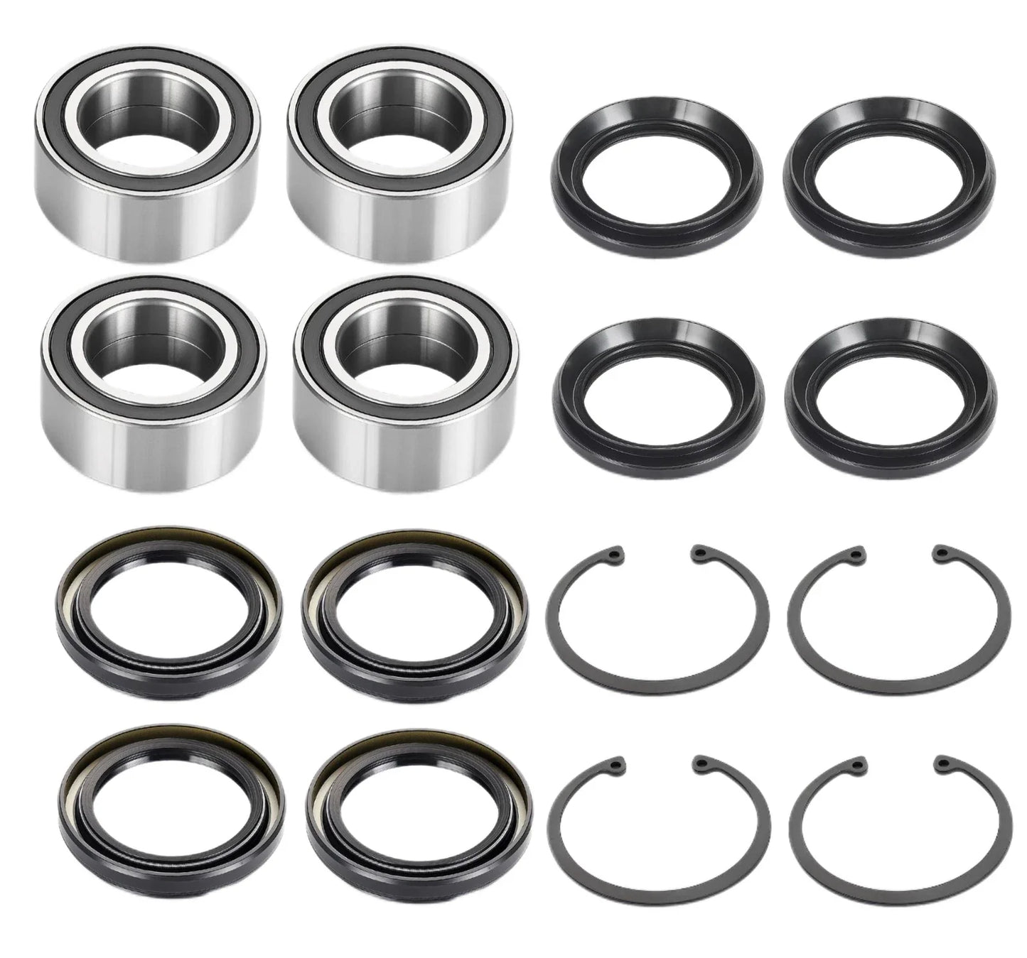 Rear Wheel Bearings Seals Kit 4x for Honda Rincon TRX650FGA (2004–2005)