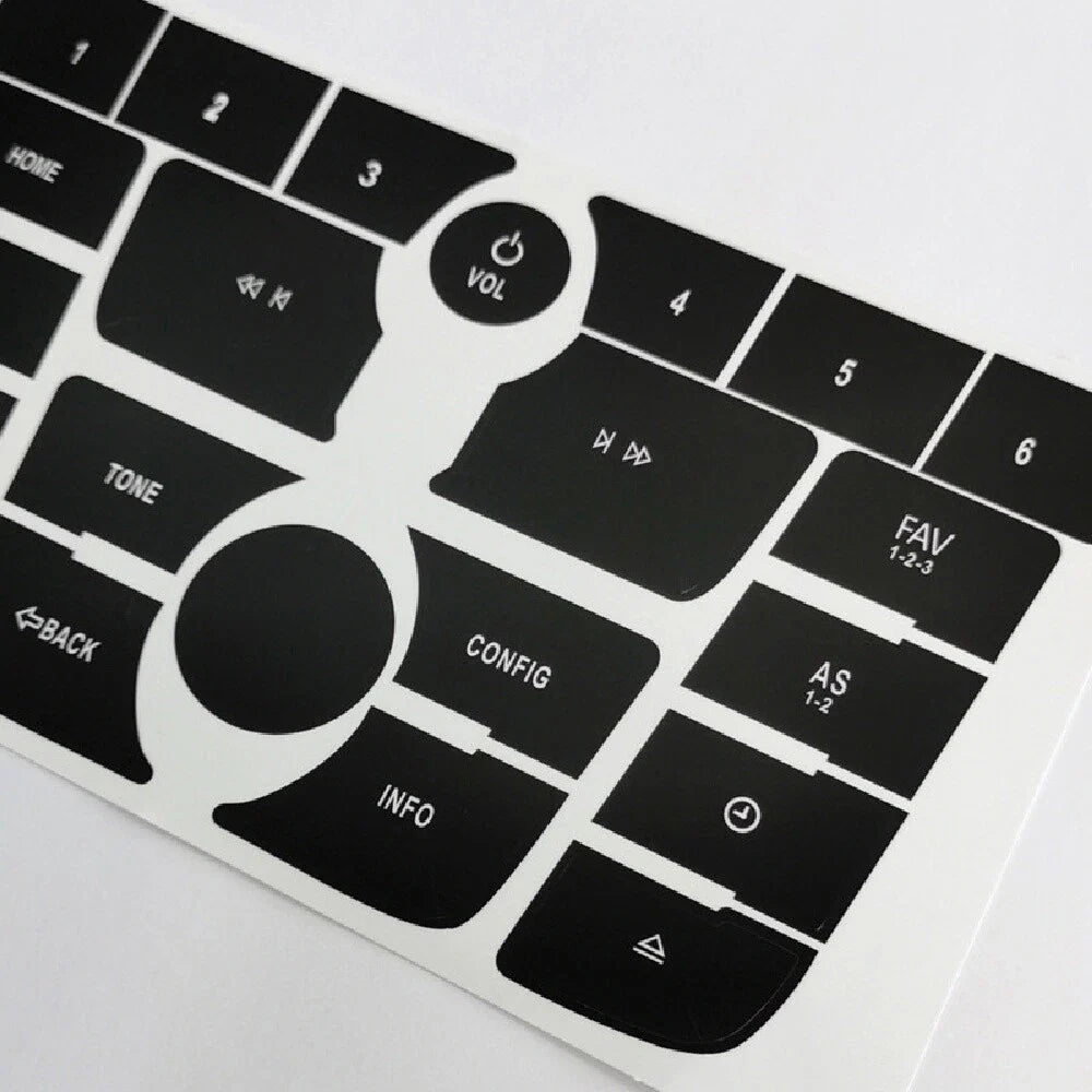 Car Radio Button Repair Decal Sticker Set for Buick Verano Encore (2012-2017)