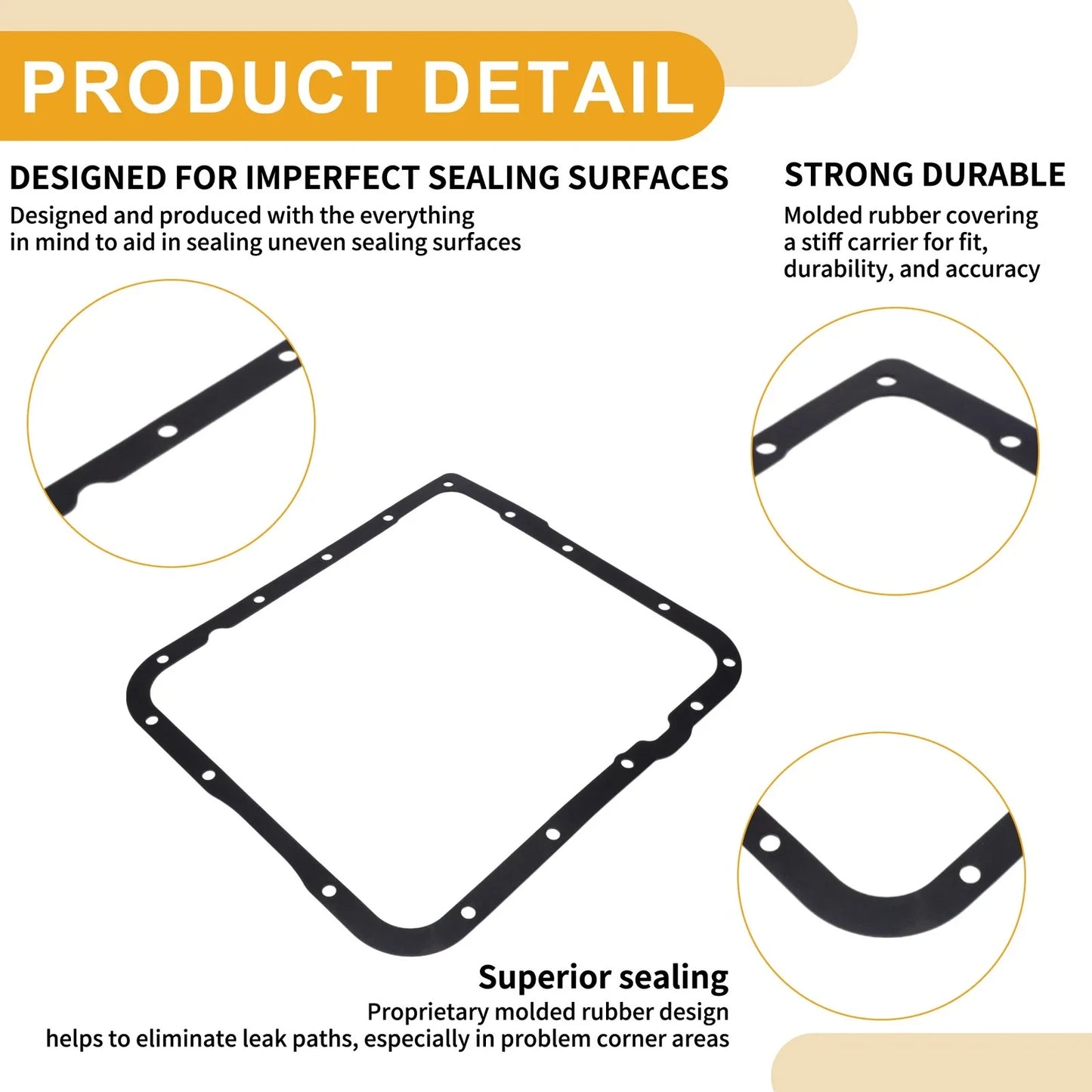 Oil Pan Gasket for Hummer H2 (2003-2007) - 1 x Durable Replacement Part