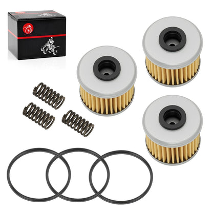 3x Oil Filter & Spring Kit for Honda TRX450R TRX450ER Sportrax 450 (2009–2014)