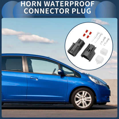 2 Pin Waterproof Horn Connector Plug for Honda (1 Set)