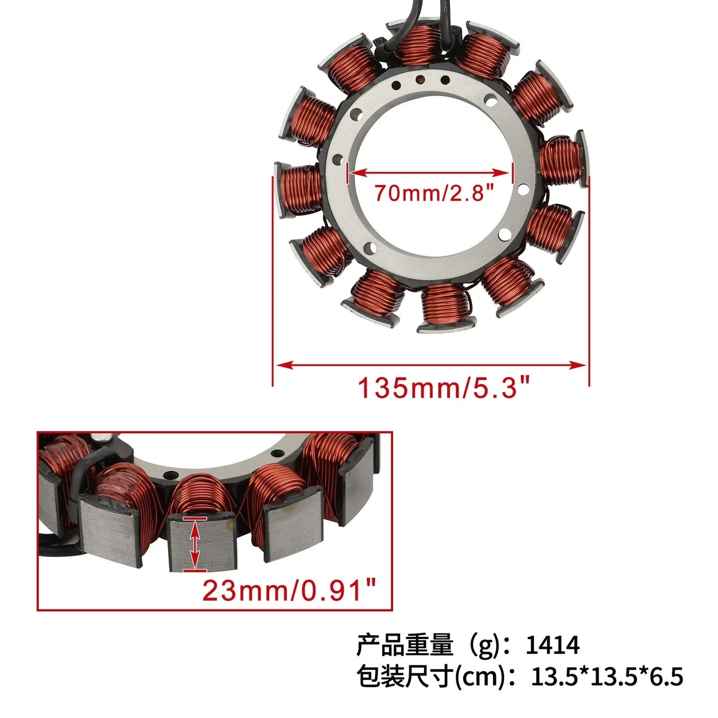 Alternator Magneto Stator Coil for Harley-Davidson ROAD KING FLHR (1999–2003)