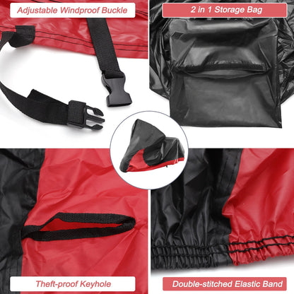 2 in 1 Storage Bag Motorcycle Cover for Harley Sportster Iron 883, Street 750