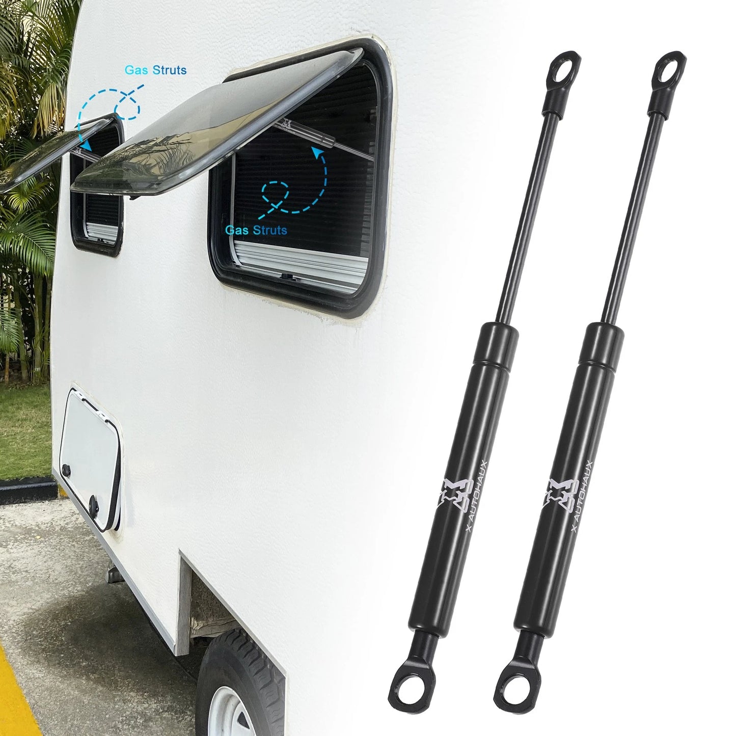 2 Pcs Lift Supports Struts Shocks Gas Spring for RV Car (10 Inch, 10 lbs)