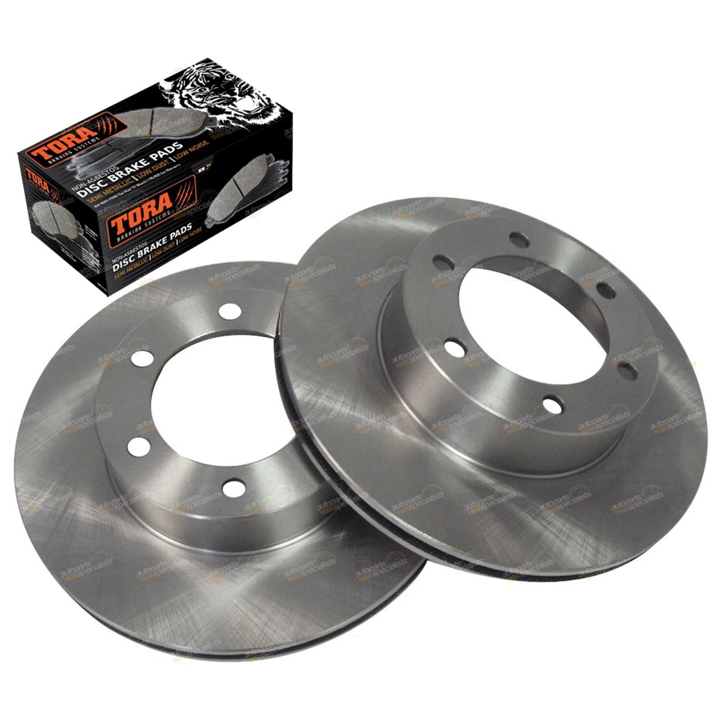 Front Disc Brake Rotors and Pad Set for Prado 120 Series (2002–2009)