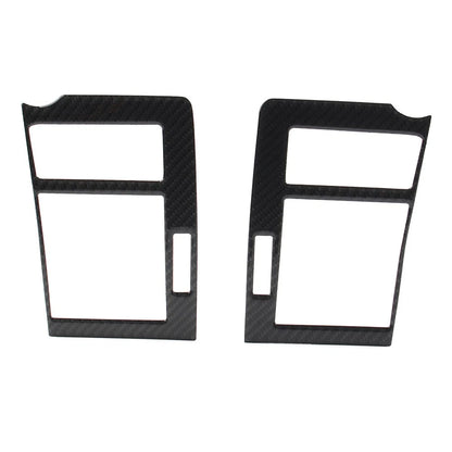 2X Carbon Fiber Steering Wheel Button Cover Trim for Toyota Tacoma (2016–2019)