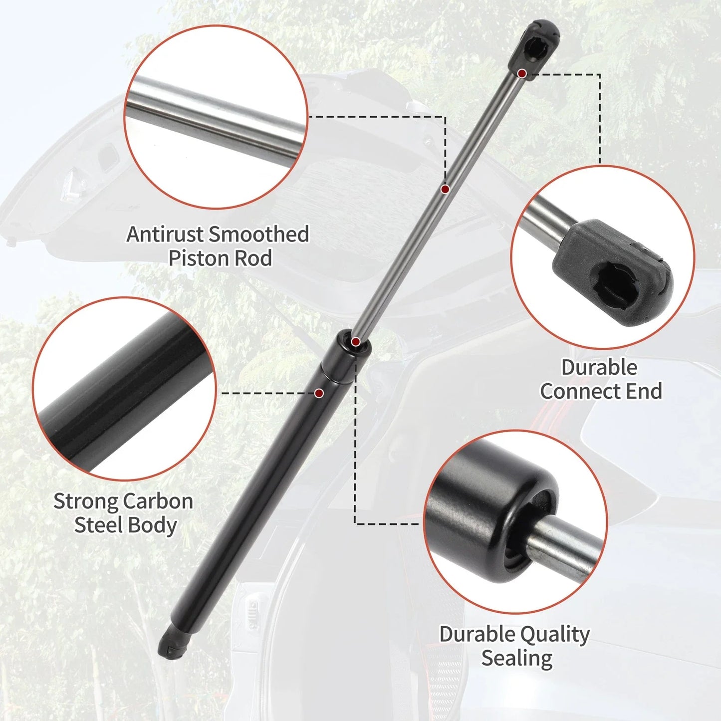 Rear Hatch Lift Supports for Dodge Journey 2009-2020 (2 x Gas Struts)