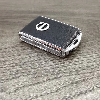 Leather Car Key Fob Case Cover Remote Keychain for Volvo XC90 XC60 S90 V90