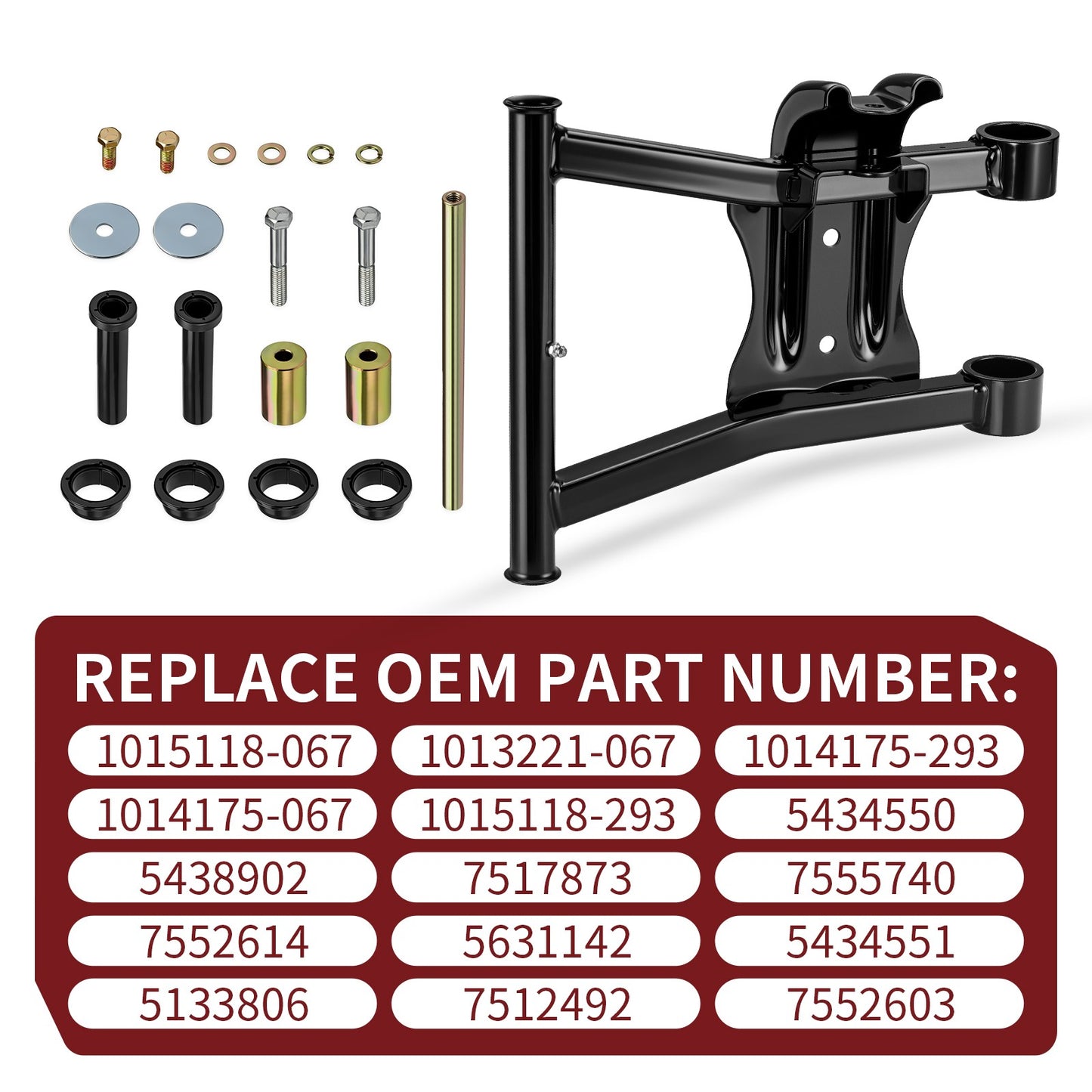 Rear Lower Right A-Arm with Bushing for Polaris Sportsman (2000–2023)