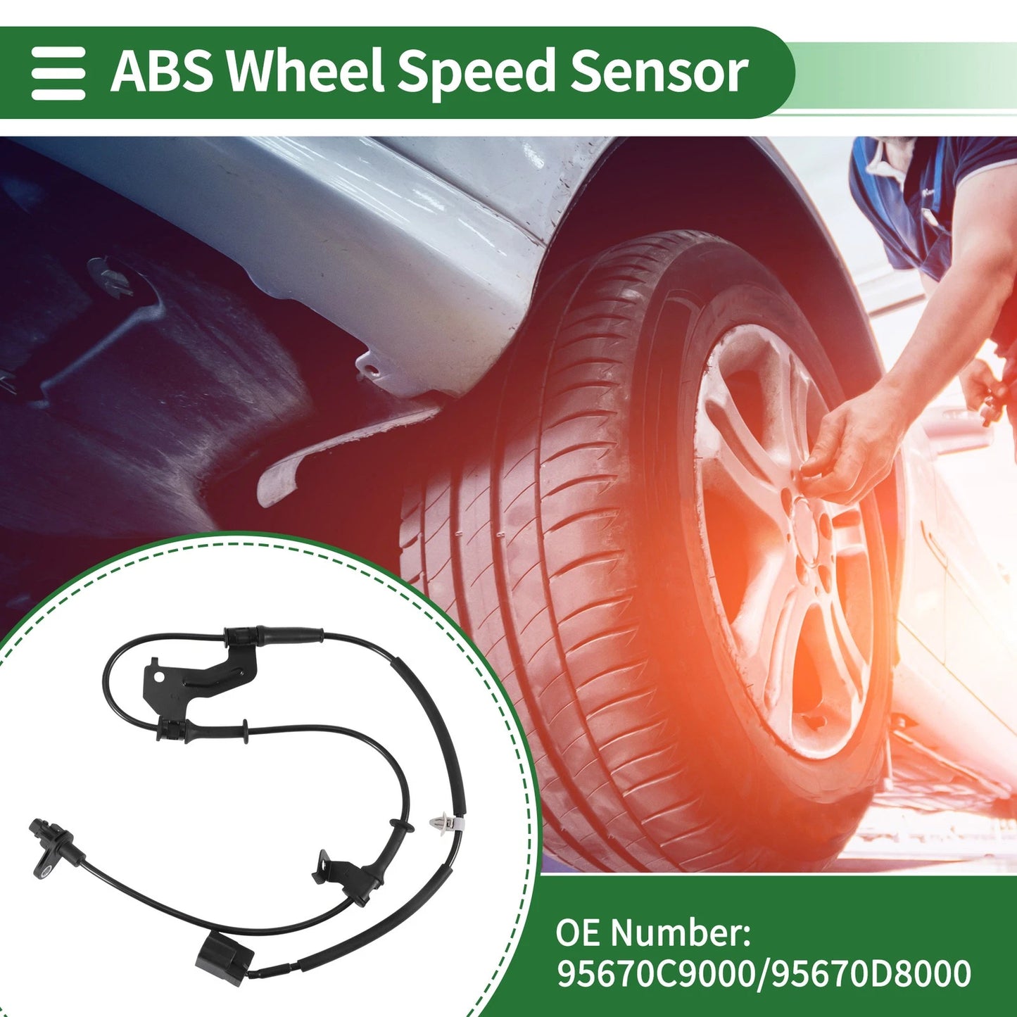 ABS Wheel Speed Sensor No. 95670C9000 for Hyundai Ix25 (2014–2015)