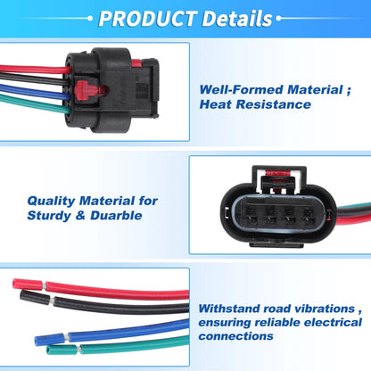 Fuel Rail Pressure Sensor Connector Pigtail for GMC L5P Duramax 6.6L (2017–2023)