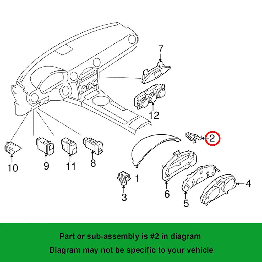 10 x Radio Bezel Clips for Mazda 2 3 5 6 RX-8 CX-3 (2003-2023)