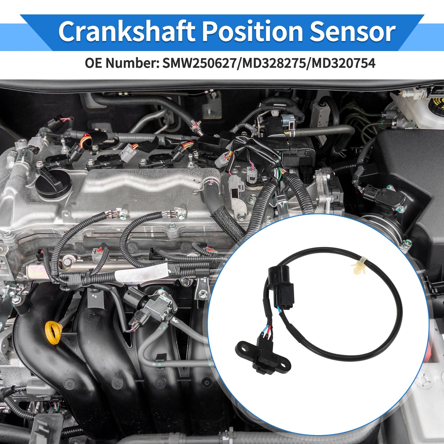 Crankshaft Position Sensor for Mitsubishi Lancer VII (2003–2013) MD328275