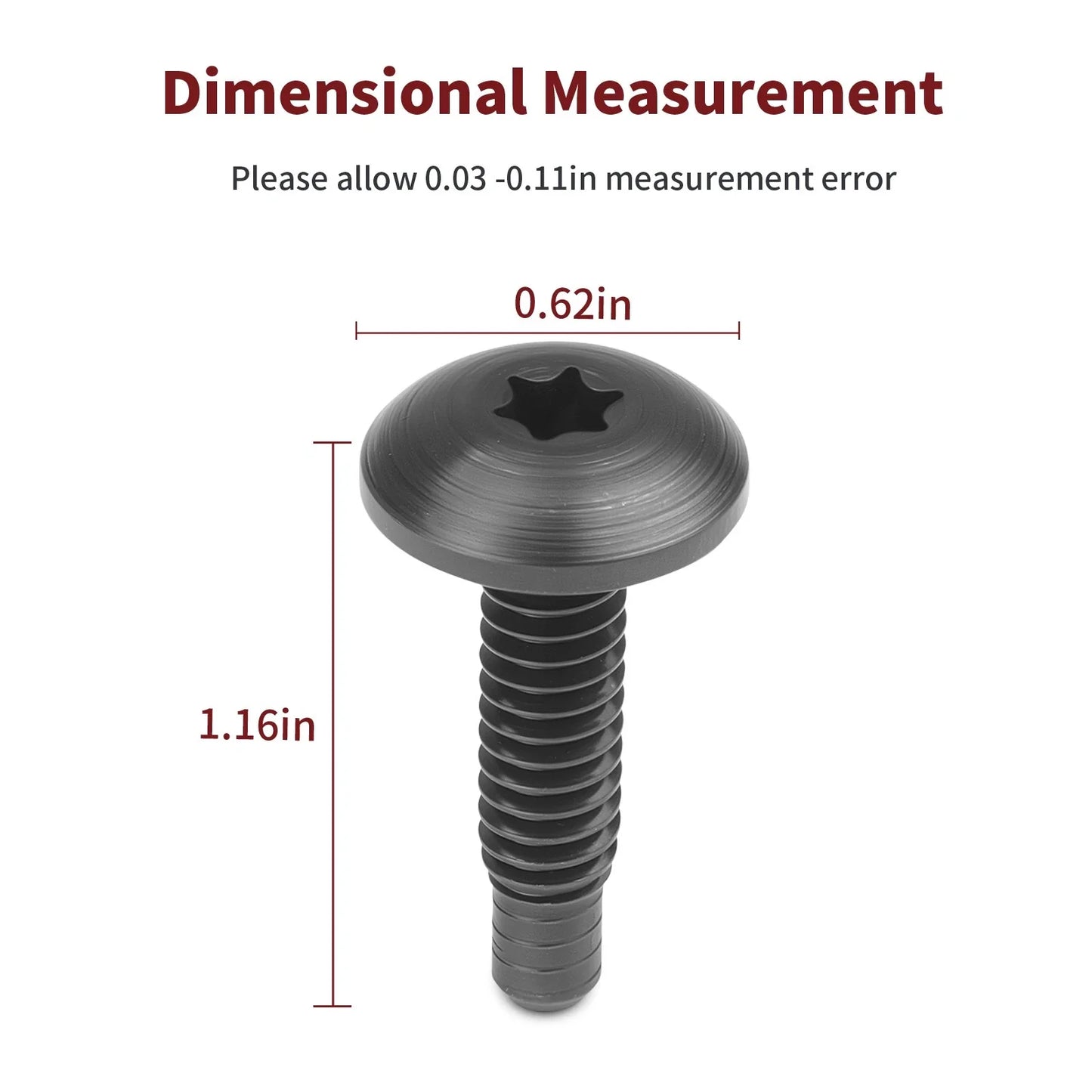16X Body Rack Torx Screw Bolt for Polaris Ranger