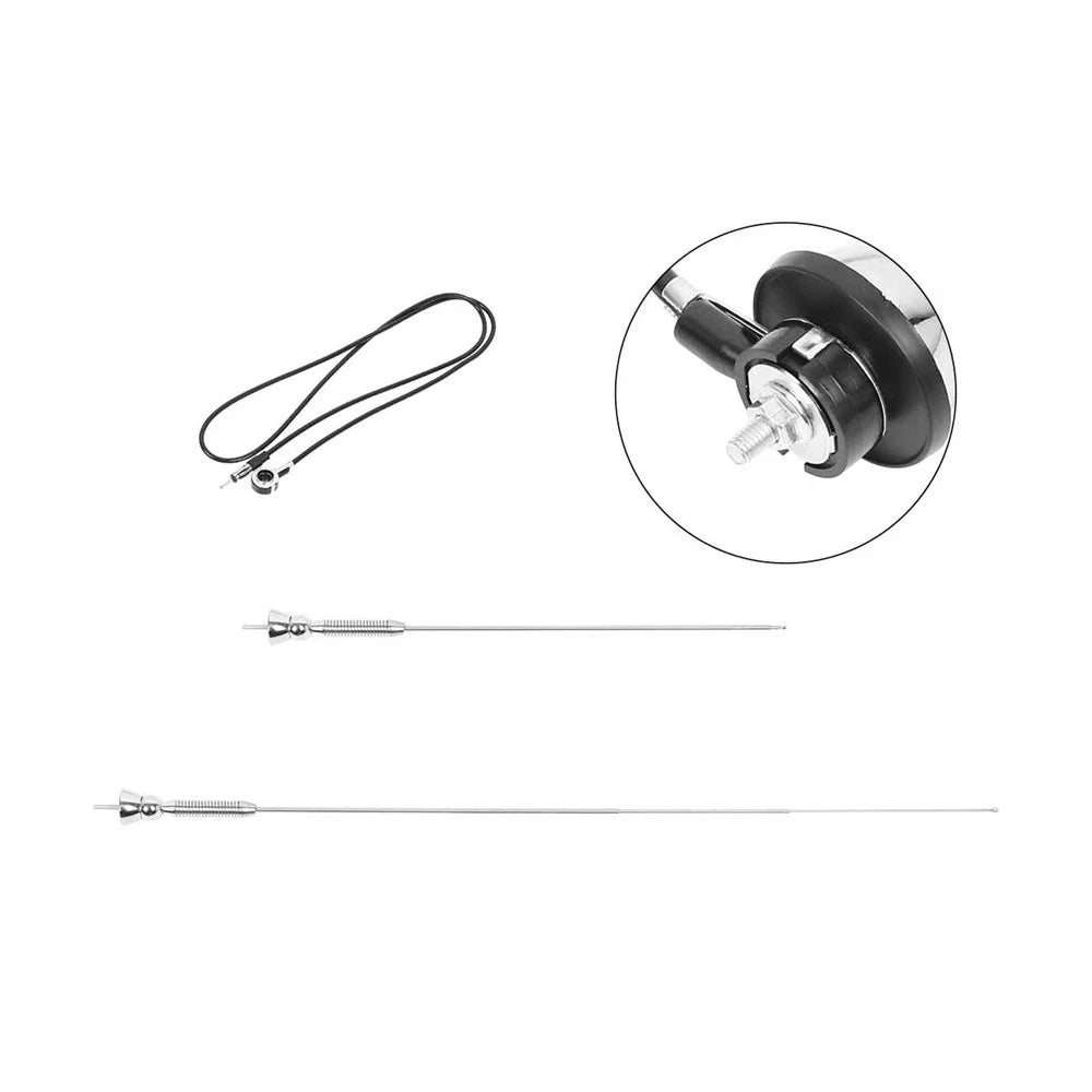 140cm Rubber Power Antenna for Universal Car Radio AM FM Signal