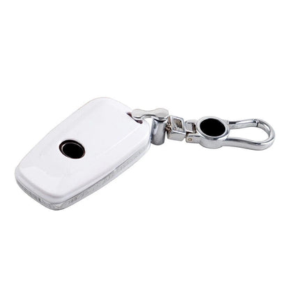 Key Fob Case for Toyota Camry, Corolla, C-HR, Prado, RAV4, Prius (White)