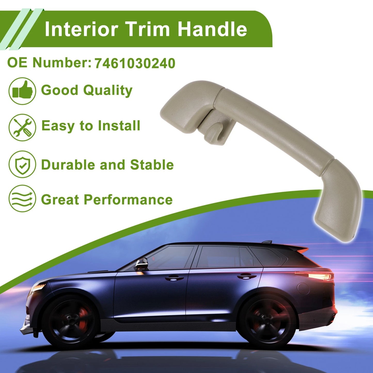 1Pc A Pillar Grab Handle for Toyota Camry (2007–2011) ABS Beige