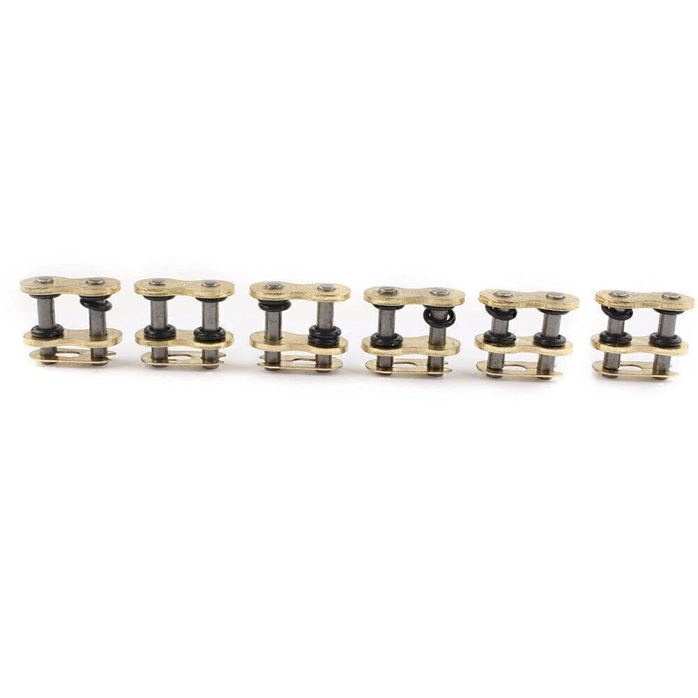 6PCS Master Chain Connector Link w/ O-rings for Motorcycle Dirt Pit Bike