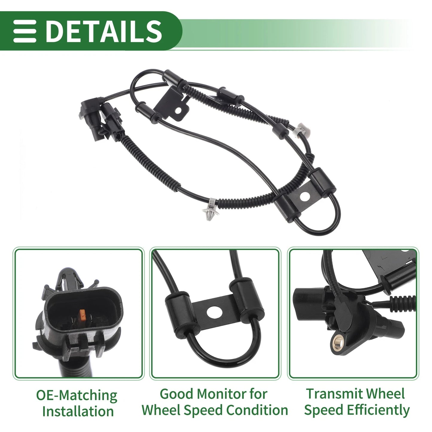 ABS Wheel Speed Sensor No. 956701E000 for Hyundai Accent (2010–2011) Left Front