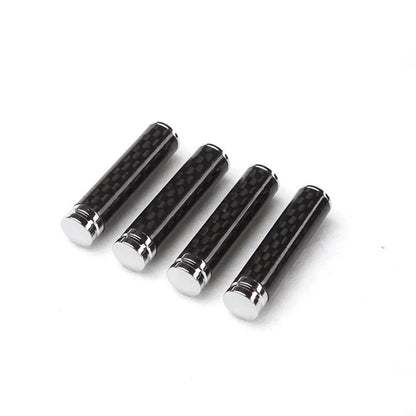4 x Carbon Fiber Door Lock Pins Knob 35x8mm for BMW Benz
