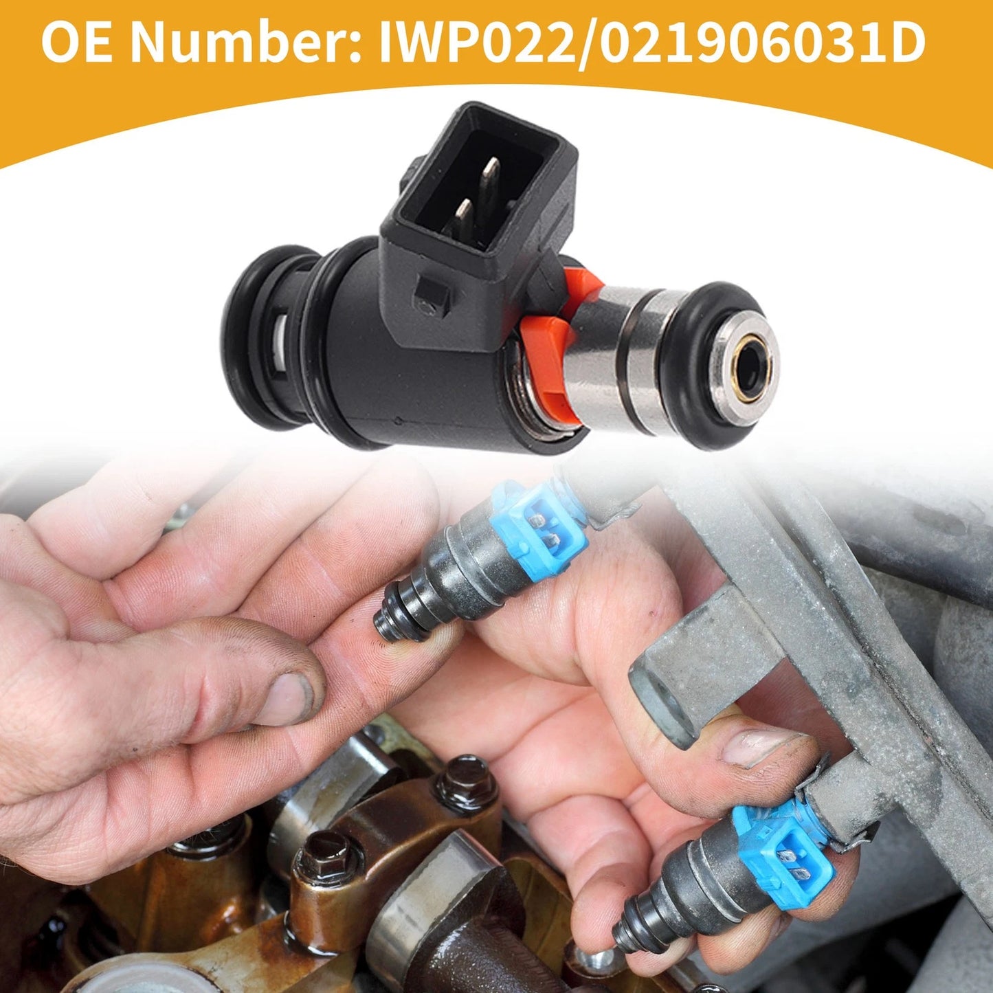 1 Pc Fuel Injector No. 04E906031E for Volkswagen EuroVan (1997–2000) V6 2.8L