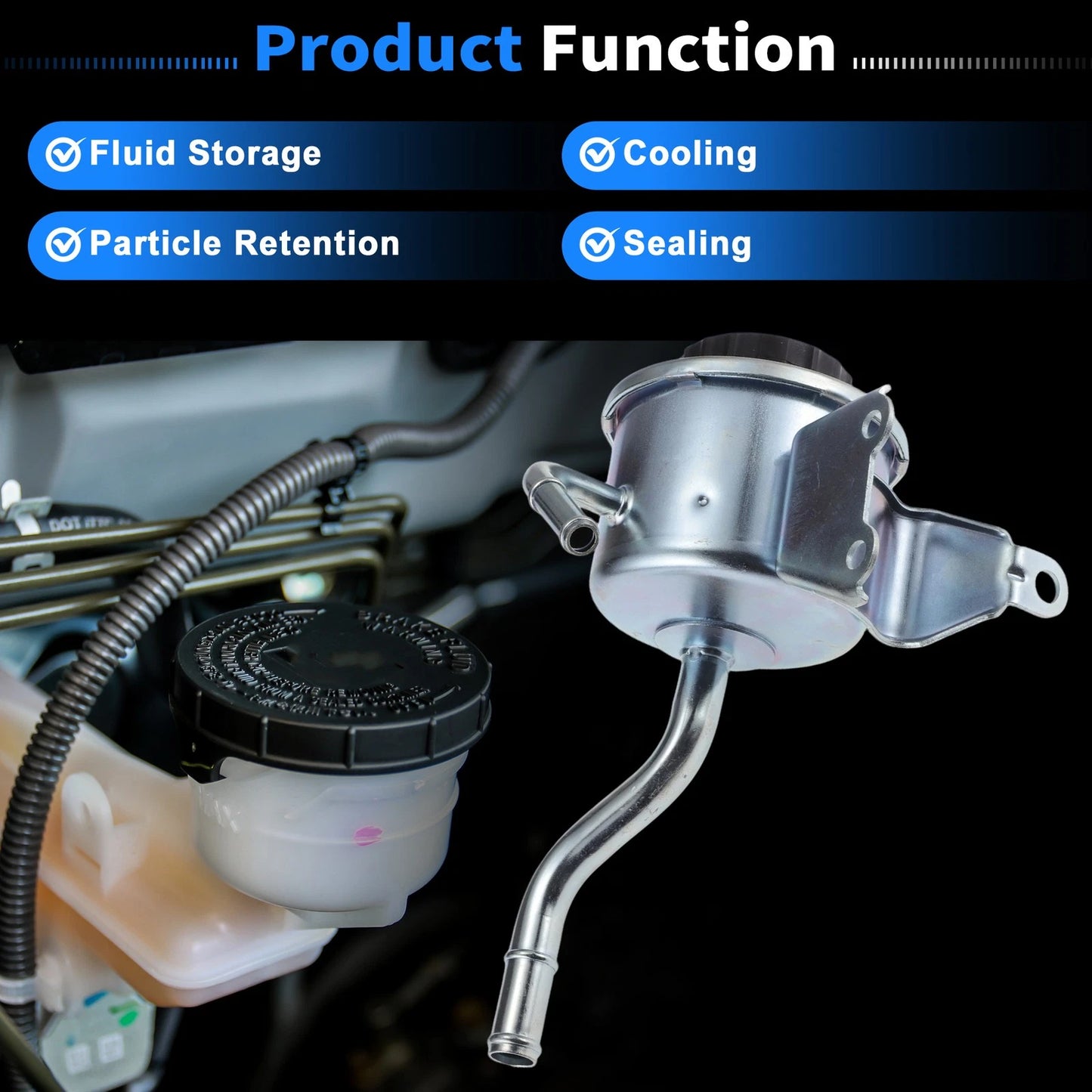 Power Steering Pump Reservoir Tank for Toyota Land Cruiser (1990–2007) 4436060101