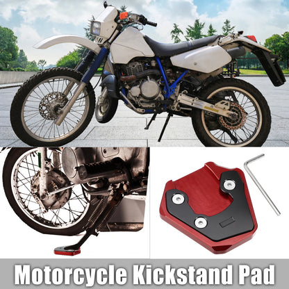 Set of 1 Kickstand Plate Pad for Suzuki GSXS 750 (2017–2022) Black Red