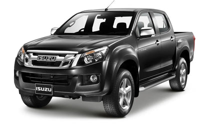 Matte Black 4 Door Handle Cover Trim for Isuzu D-Max MU-X (2012-2019)