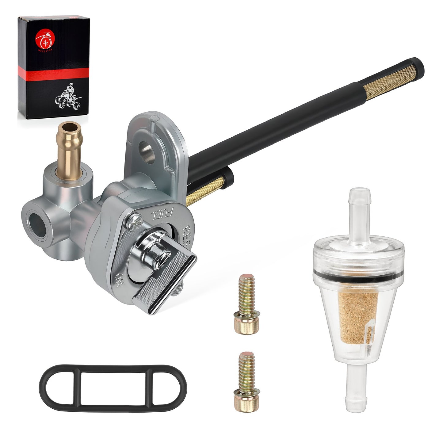 Aluminum Fuel Valve Petcock Filter for Polaris Big Boss 500 6x6 (1998–1999)