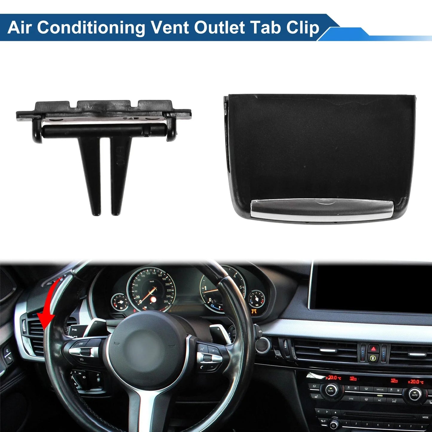 1x Vent Outlet Tab Clip for BMW X5 E70 (2006 - 2012)