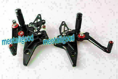 Black Rearset Foot Pegs for Kawasaki Z800 (2013–2014)