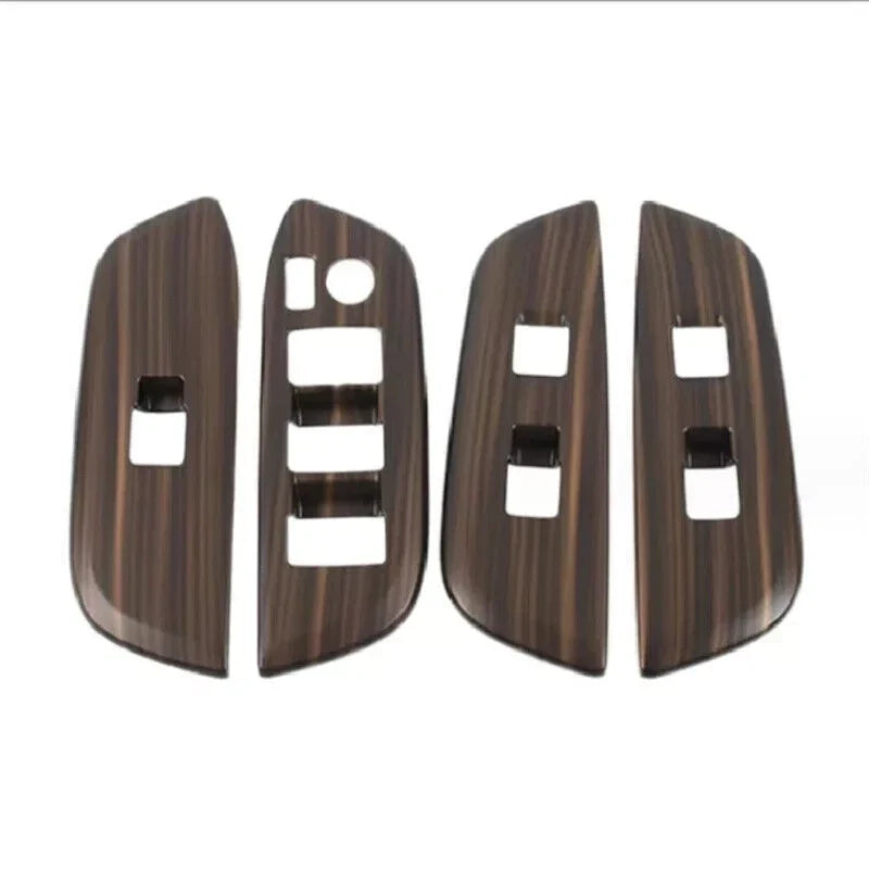Wood Grain Window Lift Switch Panel Cover Trim for Toyota Crown (2023–2025)