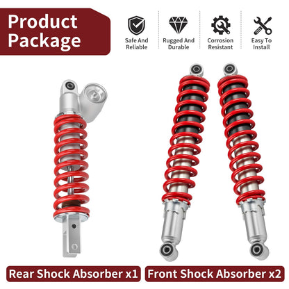 Set of 2 Front Rear Shock Absorbers for Honda Sportrax 400 (1999–2014)