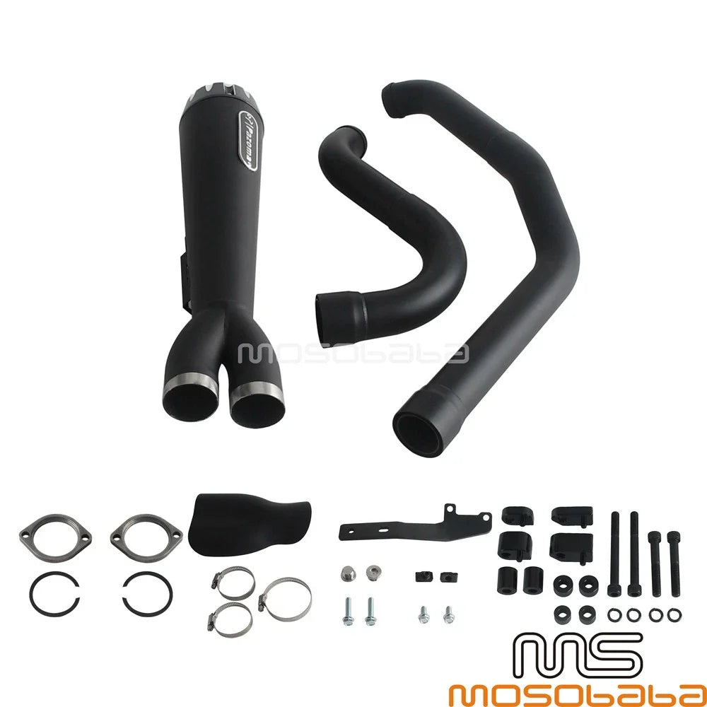 Muffler w/ End Cap for Harley Touring FLHR FLHX FLHXS FLHTK (2017-2023)