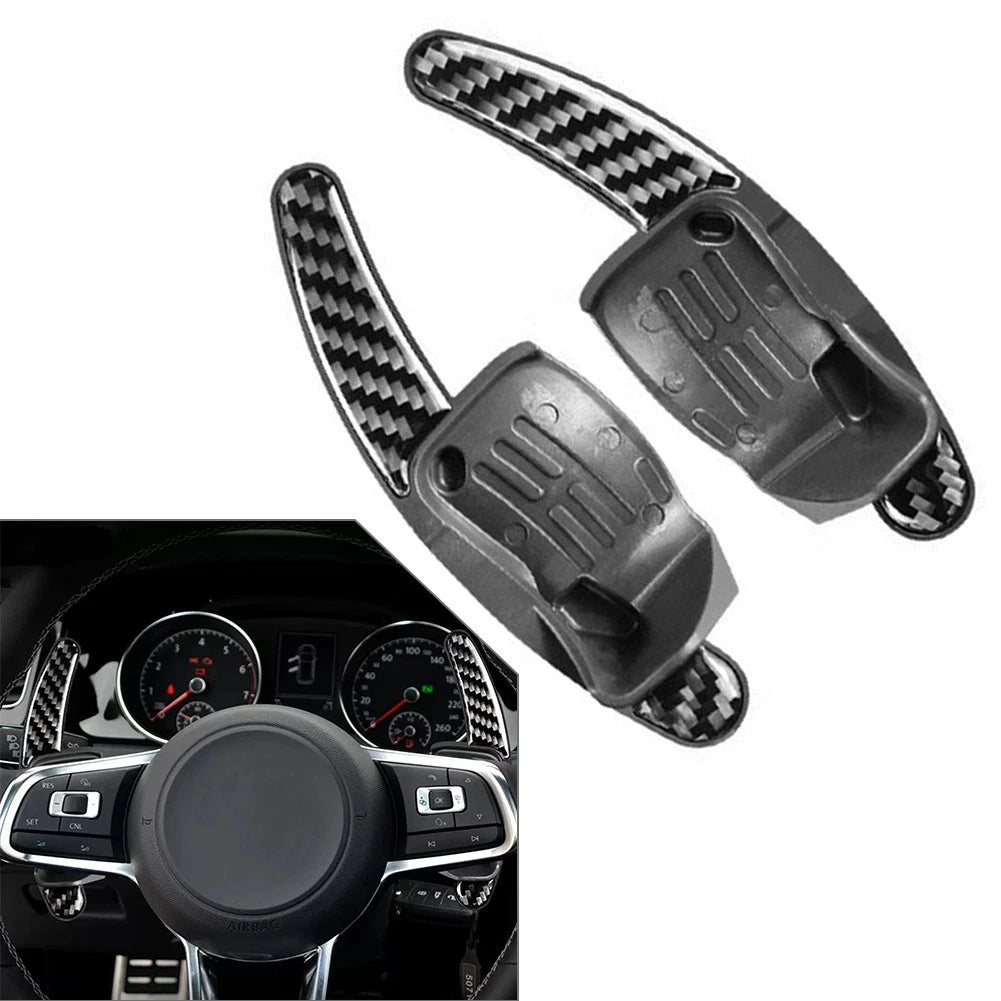 Steering Wheel Shift Paddle Extensions for Volkswagen Golf 6, Jetta, Seat Leon (2009–2013)