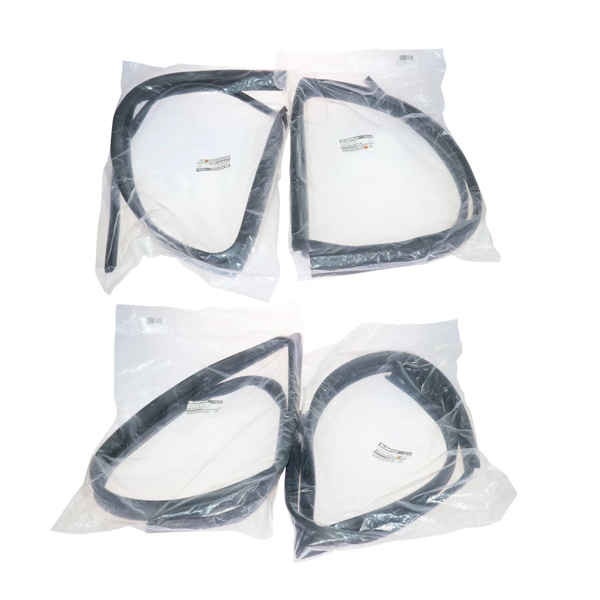 Set of 4 Door Glass Run Rubber Seals for Nissan Sentra Sedan B13 (1995–1999)