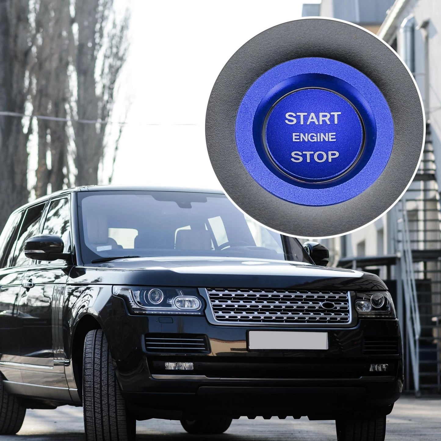 Start Stop Button Cover Sticker Kit for Land Rover Discovery (2017–2023)