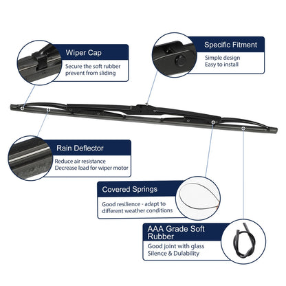 Rear Windshield Wiper Blade for BMW X5 E53, 5 Series Touring E34